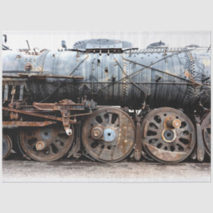 Oude Locomotief Track 20x30-decoupage Tissuepapier
