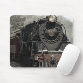 Oude locomotiefstoommotor muismat (Met muis)