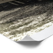 Oude locomotiefstoommotor poster (Hoek)