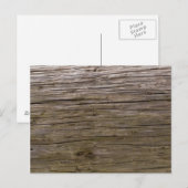 Oude log textuur briefkaart (Voorkant / Achterkant)