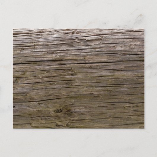 Oude log textuur briefkaart (Voorkant)