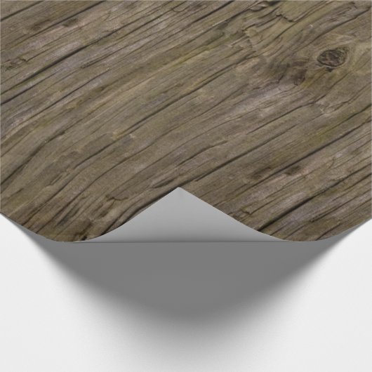 Oude logboekstructuur cadeaupapier (Hoek)