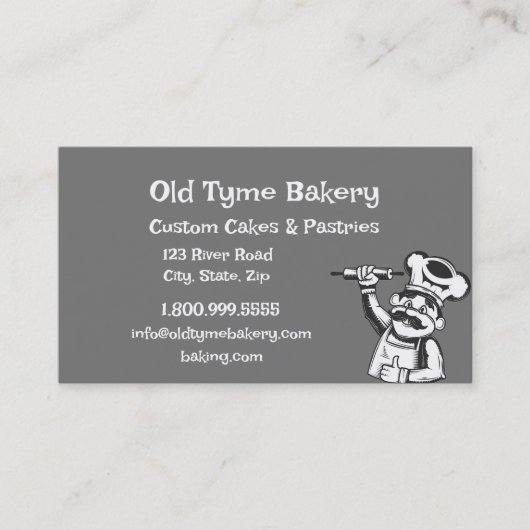  oude Logo bakkerij bakkerij bakkerij Visitekaartje (Voorkant)