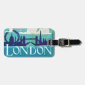 Oude Londen, Engeland Reisposter Bagagelabel (Voorkant horizontaal)