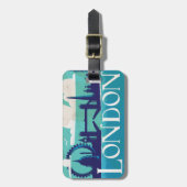Oude Londen, Engeland Reisposter Bagagelabel (Voorkant verticaal)