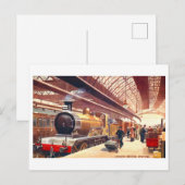 Oude Londense Bridge Station in Engeland Briefkaart (Voorkant / Achterkant)