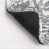 Oude Londense kaart van West End Muismat (Hoek)