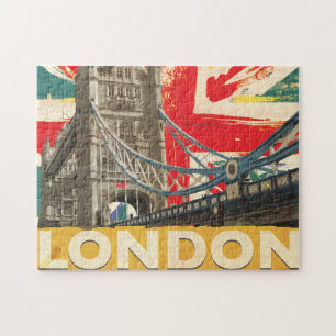 Oude Londense Poster Legpuzzel