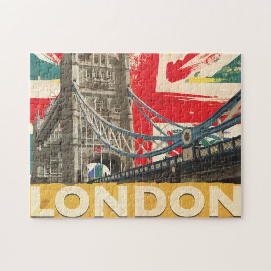 Oude Londense Poster Legpuzzel (Horizontaal)