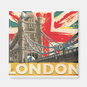 Oude Londense Poster Magneet