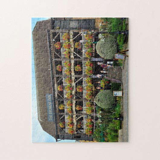 Oude Londense pubs. Legpuzzel (Verticaal)