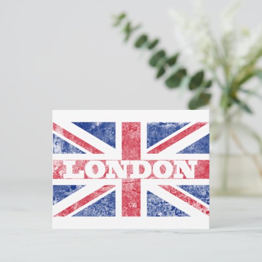 Oude Londense vlag Briefkaart (Staand voorkant)