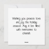 Oude Londense winter stadsgezichten met Kerstmis Feestdagenkaart (Achterkant)