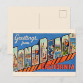 Oude Long Beach CA  Briefkaart (Voorkant / Achterkant)