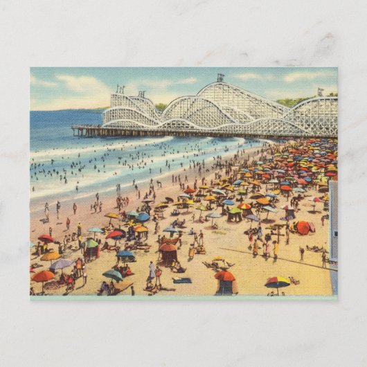 Oude Long Beach Californië Briefkaart (Voorkant)