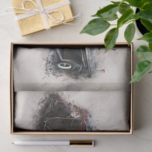 Oude  loskoppeling van vrachtwagens tissuepapier (Geschenk)