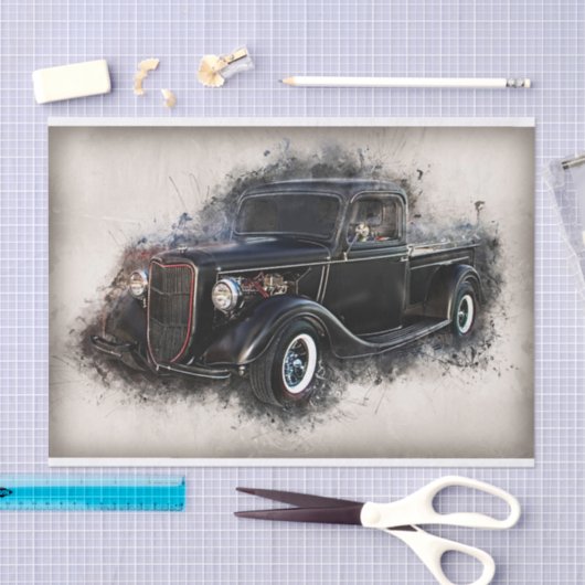 Oude  loskoppeling van vrachtwagens tissuepapier (Craft)