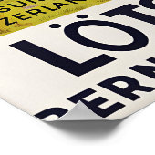 Oude Lotschberg Zwitserland Spoorwegposter Bern Poster (Hoek)