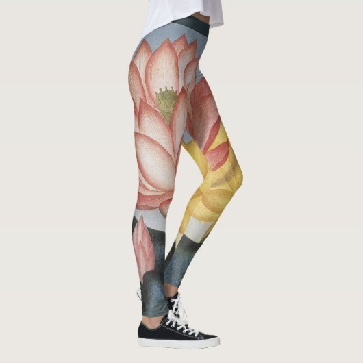Oude Lotusbloemen, De Heilige Egyptische Boon Leggings (Rechts)