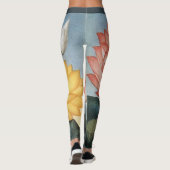 Oude Lotusbloemen, De Heilige Egyptische Boon Leggings (Achterkant)