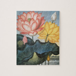 Oude Lotusbloemen, De Heilige Egyptische Boon Legpuzzel