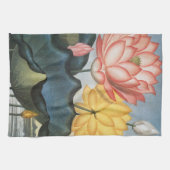 Oude Lotusbloemen, De Heilige Egyptische Boon Theedoek (Horizontaal)