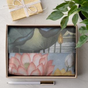 Oude Lotusbloemen, De Heilige Egyptische Boon Tissuepapier