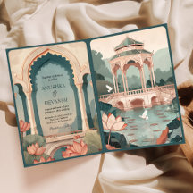 Oude Lotusvijver Rusticaal Indiaans Paleis Bruilof