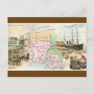 Oude Louisiana kaart