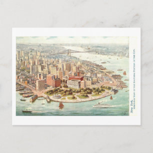 Oude Lower Manhattan, New York City Briefkaart