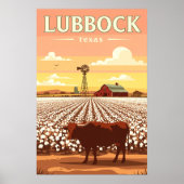 Oude Lubbock Texas Poster (Voorkant)