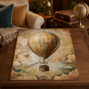 Oude Luchtballon   Antieke Reis  Legpuzzel