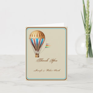 Oude Luchtballon Huwelijk Bedankt