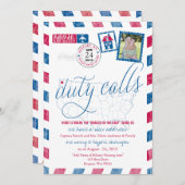 Oude Luchtpost Militaire Verhuis Aankondiging (Voorkant / Achterkant)