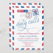 Oude Luchtpost Militaire Verhuis Aankondiging (Voorkant / Achterkant)