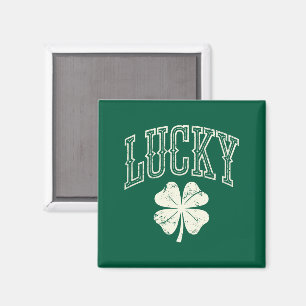 Oude Lucky Clover St. Patrick's Dag  Magneet