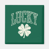 Oude Lucky Clover St. Patrick's Dag  Magneet (Voorkant)