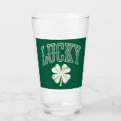 Oude Lucky Clover St. Patrick's Day Glas (Voorkant)