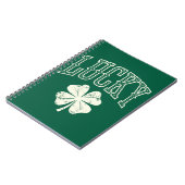 Oude Lucky Clover St. Patrick's Day  Notitieboek (Linkerzijde)