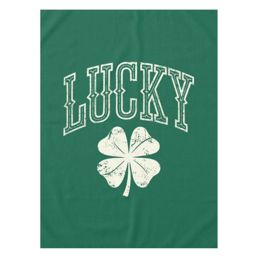 Oude Lucky Clover St. Patrick's Day  Tafelkleed (Voorkant)