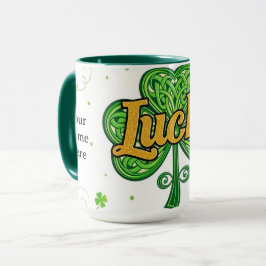 Oude Lucky Shamrock patroon St. Paddy's Mok