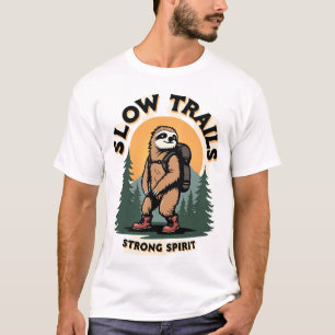 Oude Luiaard Wandelavontuur Citaat Ontwerp 2 T-shirt