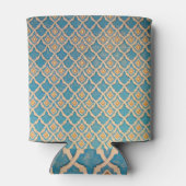 Oude luxe Turks Ornament ontwerp Blikjeskoeler (Achterkant)
