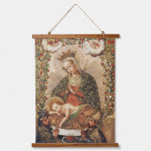 Oude Maagd van de Cuzcoschool die het Christuskind Hangend Wandkleed (Voorkant)
