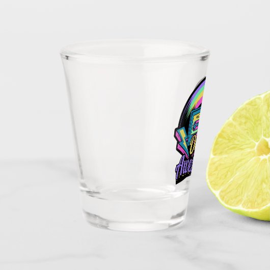 Oude, maar Geweldige, aangepaste naam Shot Glas (Links)