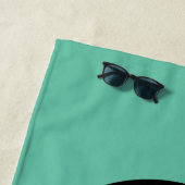 Oude maar Geweldige aangepaste naam, tekst en kleu Strandlaken (In situ)