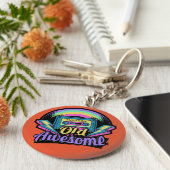 Oude maar Geweldige sleutelketens van de douanenaa Sleutelhanger (Zijkant)