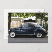 Oude, maar goed bewaarde Audi-auto. Briefkaart (Voorkant / Achterkant)