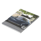 Oude, maar goed bewaarde Audi-auto. Notitieblok (Linkerzijde)