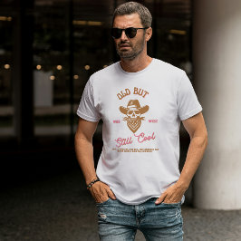 Oude maar nog steeds coole grappige cowboyschedel t-shirt